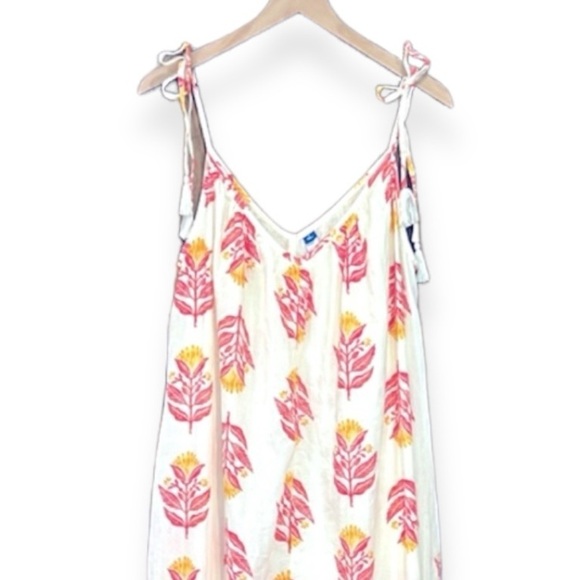 Old Navy Sleeveless Tie-Shoulder All-Day Maxi Swing Dress Size Small/Tall - Picture 6 of 11